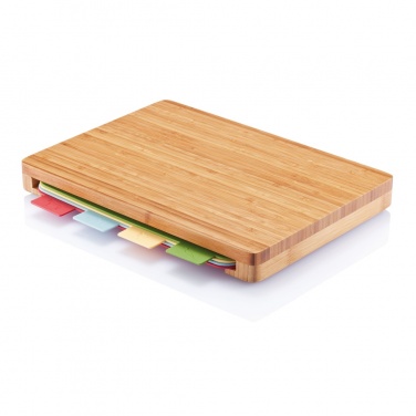 Logo trade promotional products image of: Cutting board with 4pcs hygienic boards